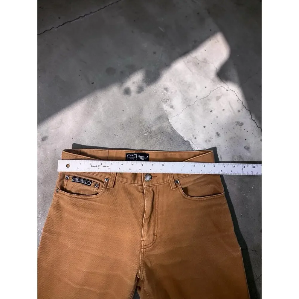 Nike Engineered for World Class Athletes 5 Pocket Canvas Jeans Tan 30 Medium